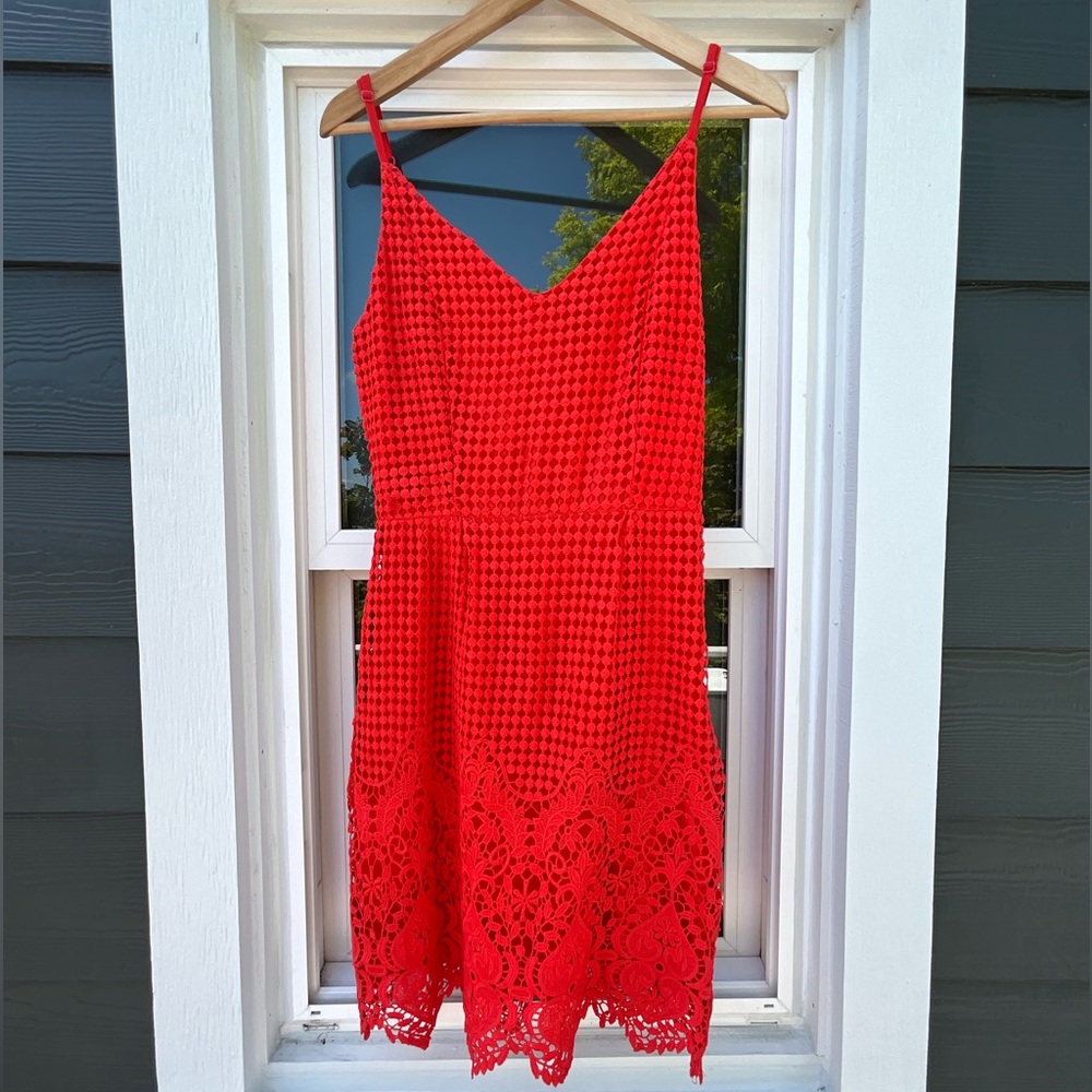 Lulu’s Red Lace Dress
